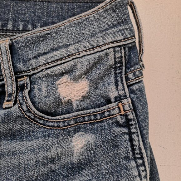 Hollister High Rise Short Ladies Distressed Jean Shorts - Picture 7 of 13